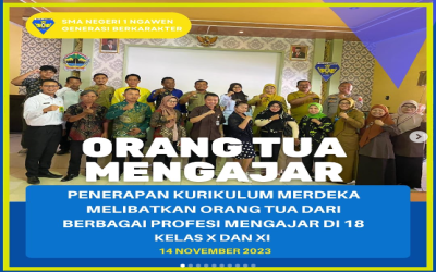 Selasa Gembira dengan program Orang Tua Mengajar